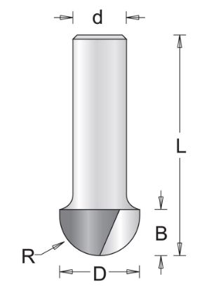 Afbeeldingen van Hoekfrees S6MM 6,3X44X3,2MM