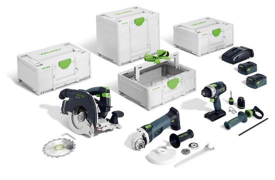 Afbeeldingen van FESTOOL Accu comboset HKC55/TPC18/AGC18/TBM137 2x 5,0Ah