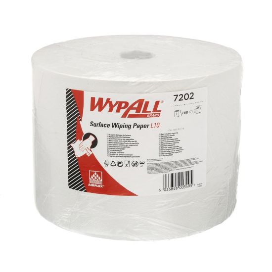 Afbeeldingen van Poetspapier 1-laags wit 23,5CMX380M
