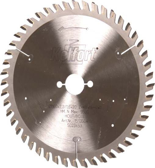 Afbeeldingen van KELFORT Cirkelzaagblad HM/HKS 160X2,2X20MM Z=48WZ