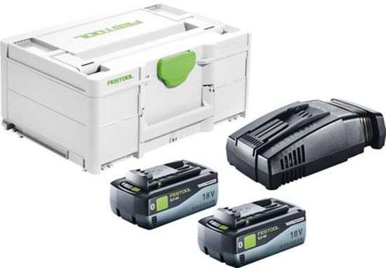 Afbeeldingen van FESTOOL Energie set SYS 18V 2x8,0/SCA16 2x 8,0Ah en lader