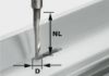 Afbeeldingen van FESTOOL Aluminiumfrees HS schacht 8MM 5X23MM