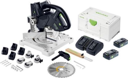 Afbeeldingen van FESTOOL Accu plintenzaag SYMC704,0EBI-Plus SYMMETRIC 18V 2x 4,0Ah in systainer