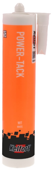 Afbeeldingen van KELFORT Lijmkit MS-polymeer PowerTEC wit 290ML