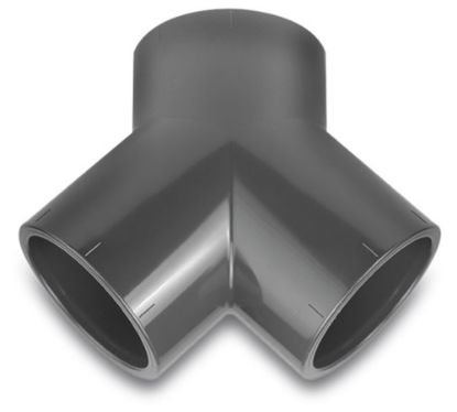 Afbeeldingen van VDL Y-stuk PVC-U grijs 50MM lijmmof 16bar