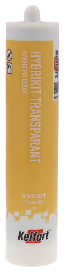 Afbeeldingen van KELFORT Hybrikit MS-poly transparant lijmen/voegen 290ML
