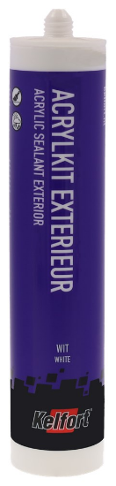 Afbeeldingen van KELFORT Acrylaatkit exterieur overschilderbaar wit 310ML
