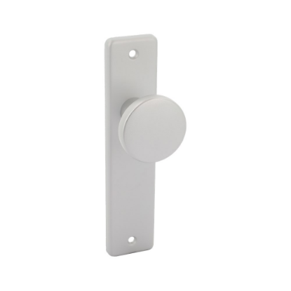 Afbeeldingen van OXLOC Knopschild kort blind Roma aluminium