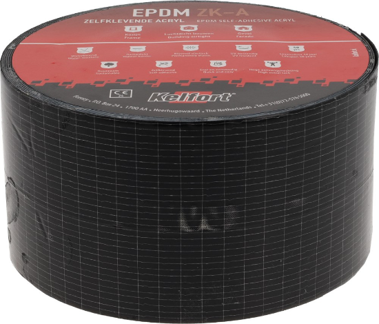 Afbeeldingen van KELFORT EPDM FOLIE ZWART ZK-ACRYL 150mm x20m
