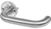 Afbeeldingen van OXLOC Deurkruk/knop + rozet D-model Coevorden RVS 37-47MM