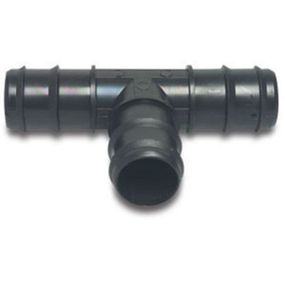 Afbeeldingen van T-stuk 90° PP zwart 50MM barbed 4bar