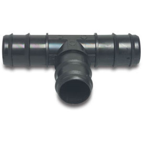 Afbeeldingen van T-stuk 90° PP zwart 32MM barbed 4bar