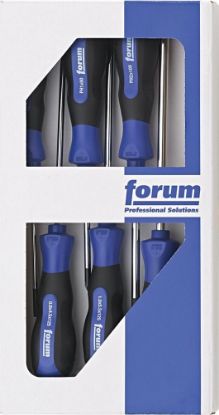 Afbeeldingen van FORUM Schroevendraaierset sleuf/PH/PZ/TX 7x