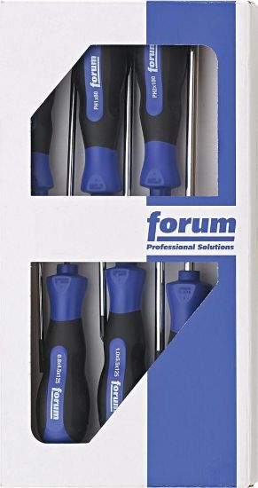 Afbeeldingen van FORUM Schroevendraaierset sleuf/PH/PZ 7x