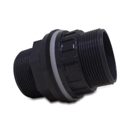 Afbeeldingen van VDL Doorvoer PVC-U grijs 110/125MMXM113 lijmmof/spie/buitendraad 10bar