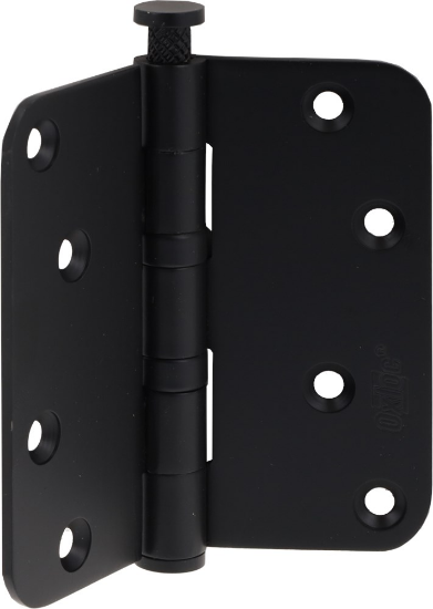 Afbeeldingen van OXLOC Kogellagerscharnier RVS zwart rond 89X89MM