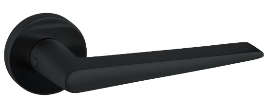 Afbeeldingen van OXLOC Deurkruk massief RVS zwart puntmodel