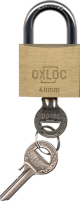 Afbeeldingen van OXLOC Cilinderhangslot EV messing laag 50MM KA5003
