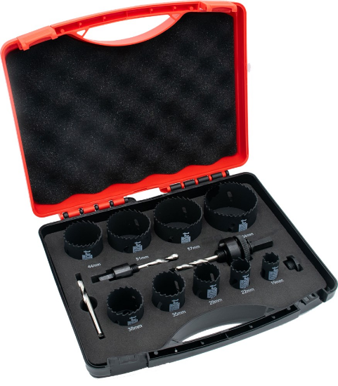 Afbeeldingen van KELFORT Opbergkoffer monteur aluminium gatzaagset Bi-Metal