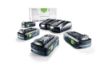 Afbeeldingen van FESTOOL Energie-set SYS 18V 4x4,0/TCL6DUO 18V Li-ion 4x accu 4,0Ah en oplader in systainer