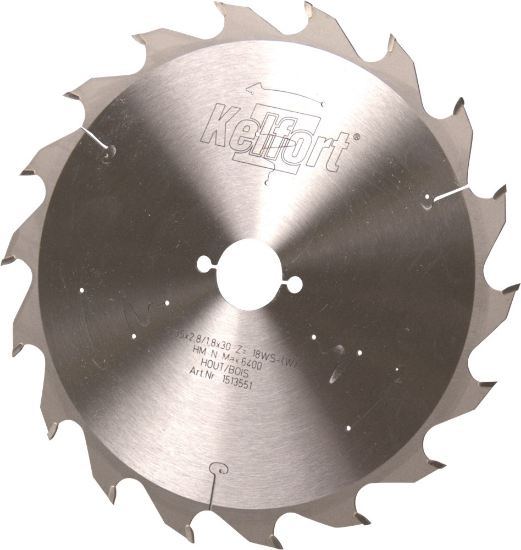 Afbeeldingen van KELFORT Cirkelzaagblad HM/ZQW 235X2.8X30MM Z=18WZ