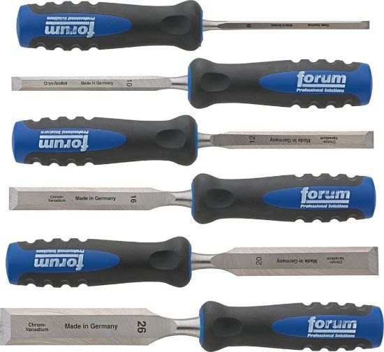 Afbeeldingen van FORUM Steekbeitelset met kunststof heft 6x