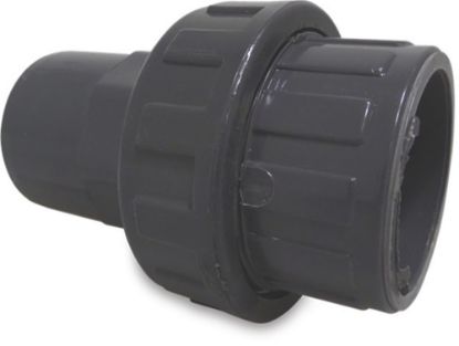 Afbeeldingen van PROFEC Koppeling PVC-U grijs 63MM lijmmof/spie DN50 10bar