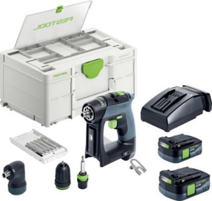 Afbeeldingen van FESTOOL Accu schroefboormachine CXS122,5-Set 10,8V 2x 2,5Ah in systainer