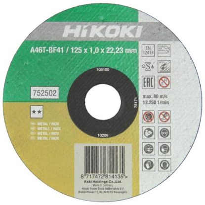 Afbeeldingen van Doorslijpschijf tbv RVS 125X1MM