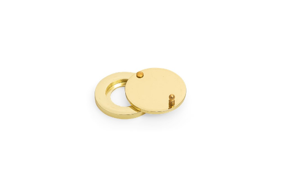 Afbeeldingen van Afsluitplaatje "luxe" zamak Me finish