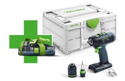 Afbeeldingen van FESTOOL Accu schroefboormachine T18+3Basic4,0 18V BODY in systainer