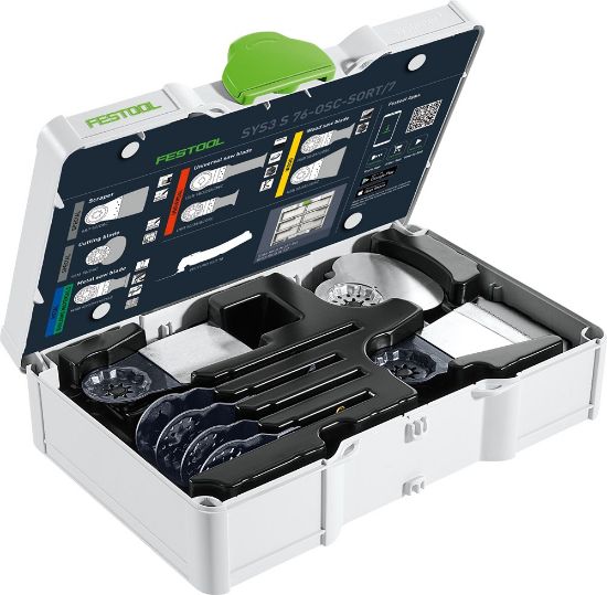 Afbeeldingen van FESTOOL Multitool zaagbladenset SYS3 S 76-OSC-SORT 7x t.b.v. OSC18