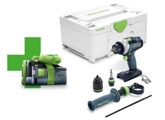 Afbeeldingen van FESTOOL Accu schroefboormachine TDC18/4I-Basic-5,0 QUADRIVE 18V BODY in systainer
