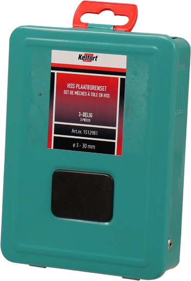 Afbeeldingen van KELFORT Plaatborenset HSS 3-30,5MM conisch 3x