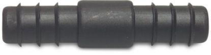 Afbeeldingen van Verbindingspijp PP zwart 12MM barbed 4bar