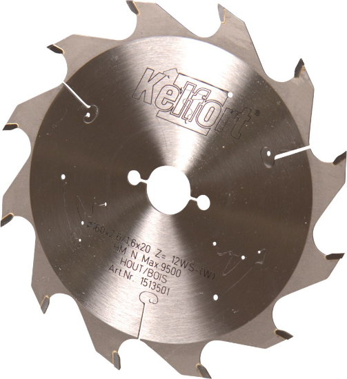 Afbeeldingen van KELFORT Cirkelzaagblad HM/HKS 160X2,2X20MM Z=12WZ