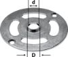 Afbeeldingen van FESTOOL Kopieerring KR-D 13,8/OF 900 13,8MM t.b.v. OF 900, OF 1000, OF 1010, OF 1010 R, KF