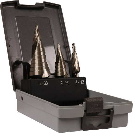 Afbeeldingen van KELFORT Trappenboorset met spiraal 3x