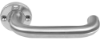 Afbeeldingen van OXLOC Deurkruk/knop + rozet D-model Coevorden RVS 37-47MM