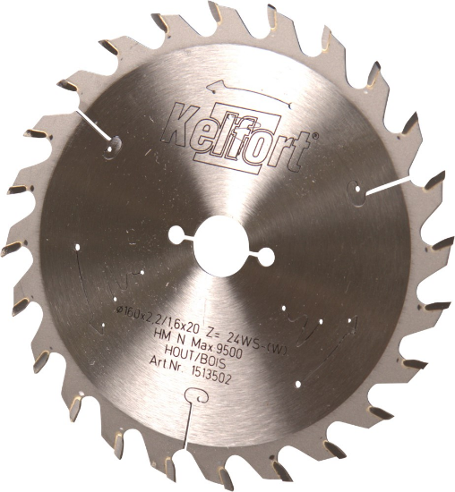 Afbeeldingen van KELFORT Cirkelzaagblad HM/HKS 160X2,2X20MM Z=24WZ