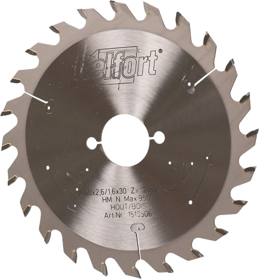 Afbeeldingen van KELFORT Cirkelzaagblad HM/HKS 160X2,6X30MM Z=24WZ
