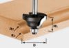 Afbeeldingen van FESTOOL Radialenfrees dubbel HW schacht 8MM 31,7MM R4/R4