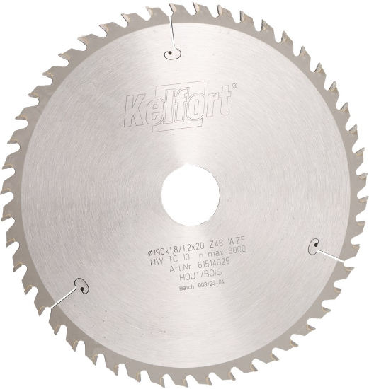 Afbeeldingen van KELFORT Cirkelzaagblad HM 190X1,8X30MM Z=48 FWS