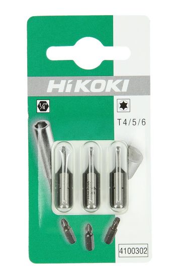 Afbeeldingen van Bit ¼" TORX combi T4 / T5 / T6 - 25MM 3x