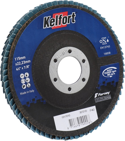Afbeeldingen van KELFORT Lamellenschijf zirconium 115MM P40