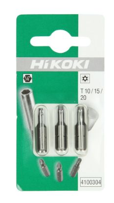 Afbeeldingen van Bit ¼" TORX + gat combi T10/T15/T20 - 25MM 3x