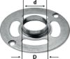Afbeeldingen van FESTOOL Kopieerring KR-D 27/OF 900 27MM t.b.v. OF 900, OF 1000, OF 1010, OF 1010 R, KF