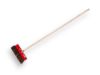 Afbeeldingen van Bezem 62R rood gelakt 30CM steel 150X2,8CM