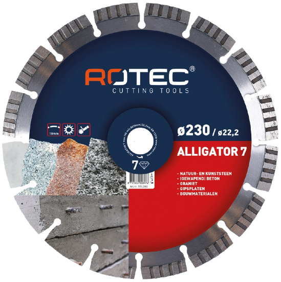Afbeeldingen van ROTEC Diamantzaagblad ALLIGATOR 125X2,4X30,0MM