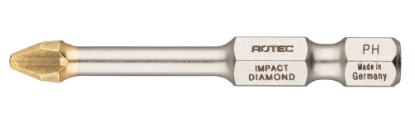 Afbeeldingen van ROTEC IMPACT bit PH3 50MM E6,3 DIAMOND 5x